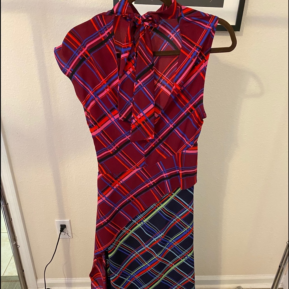 Top Shop Clan Clash Checker dress